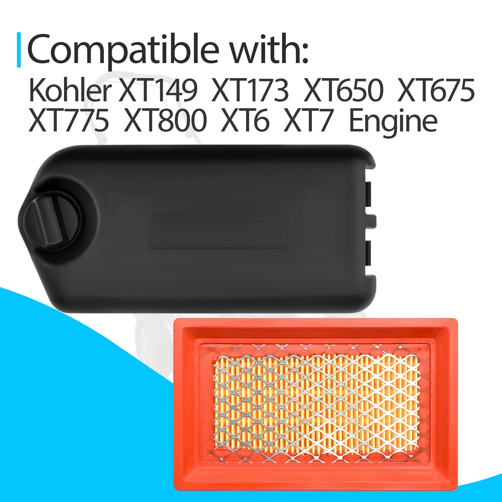 Kit De Couvercle De Filtre à Air Avec Filtre Nettoyant De Rechange Compatible Avec XT149 XT173 XT650 XT675 XT775 XT800 XT6 XT7 Pièces De Moteur 14096110 14083083