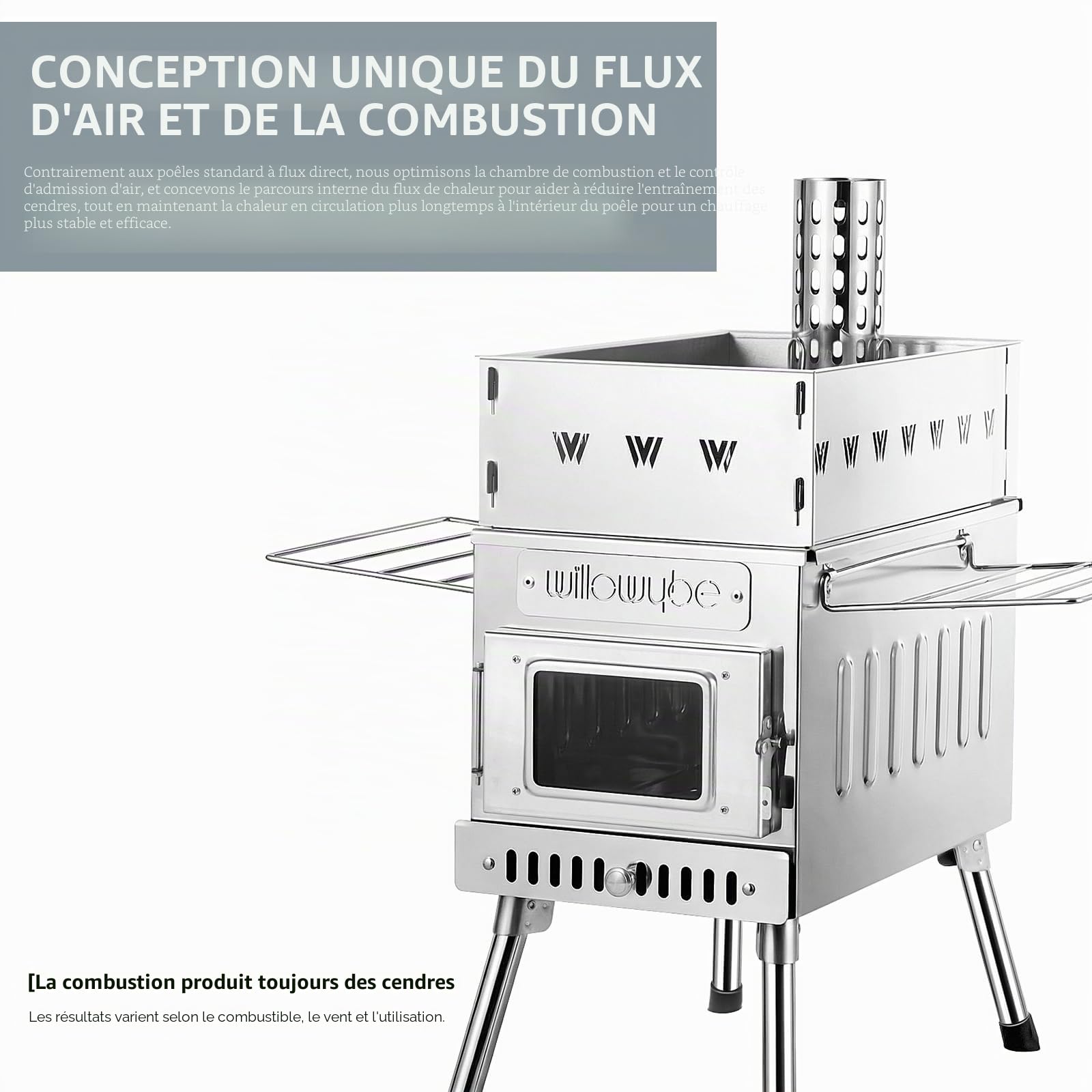 Poêle à Bois Portable pour Sauna Sec et Cuisine