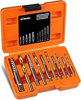 Vista 13 de Juego de 5 extractores de tornillos, juego de extractor de pernos de flauta en espiral, juego de extractor de pernos Cr-MO Easy Out para quitar