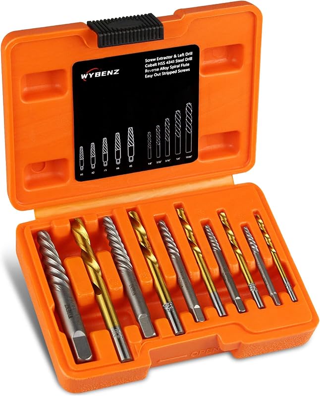14Pcs Screw Extractor Set and Left Hand Drill Bits Set Easy Out Extractor