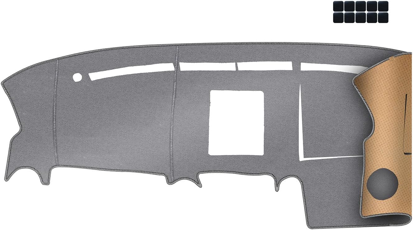 Dash Cover | Anti-Glare, Sun Protection, Dustproof, UV-Proof | Dashboard Covers Interior Car Accessories, Fit for Fo-rd F-150 2004-2008, Grey