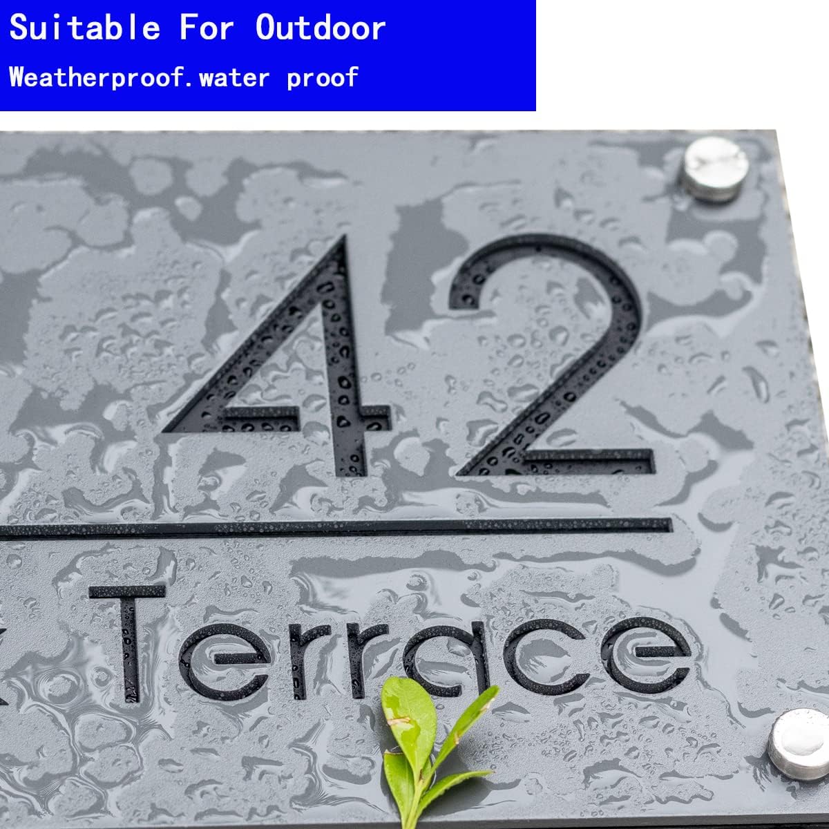 304 Stainless Steel Modern House Number for Outside, Address Number Plaque, Custom Sign,Personalized Sign