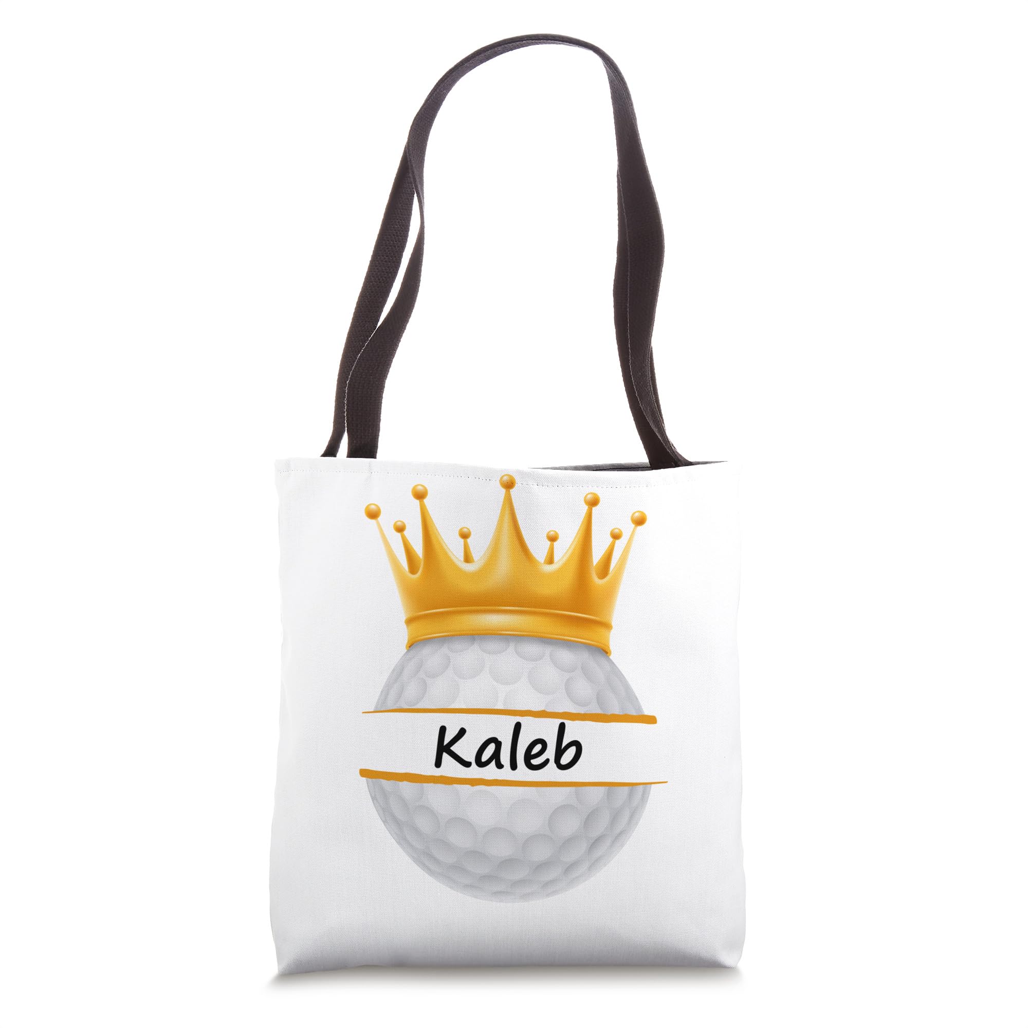 Novelty Golf Personalized Name Kaleb Sports Dad Tote Bag