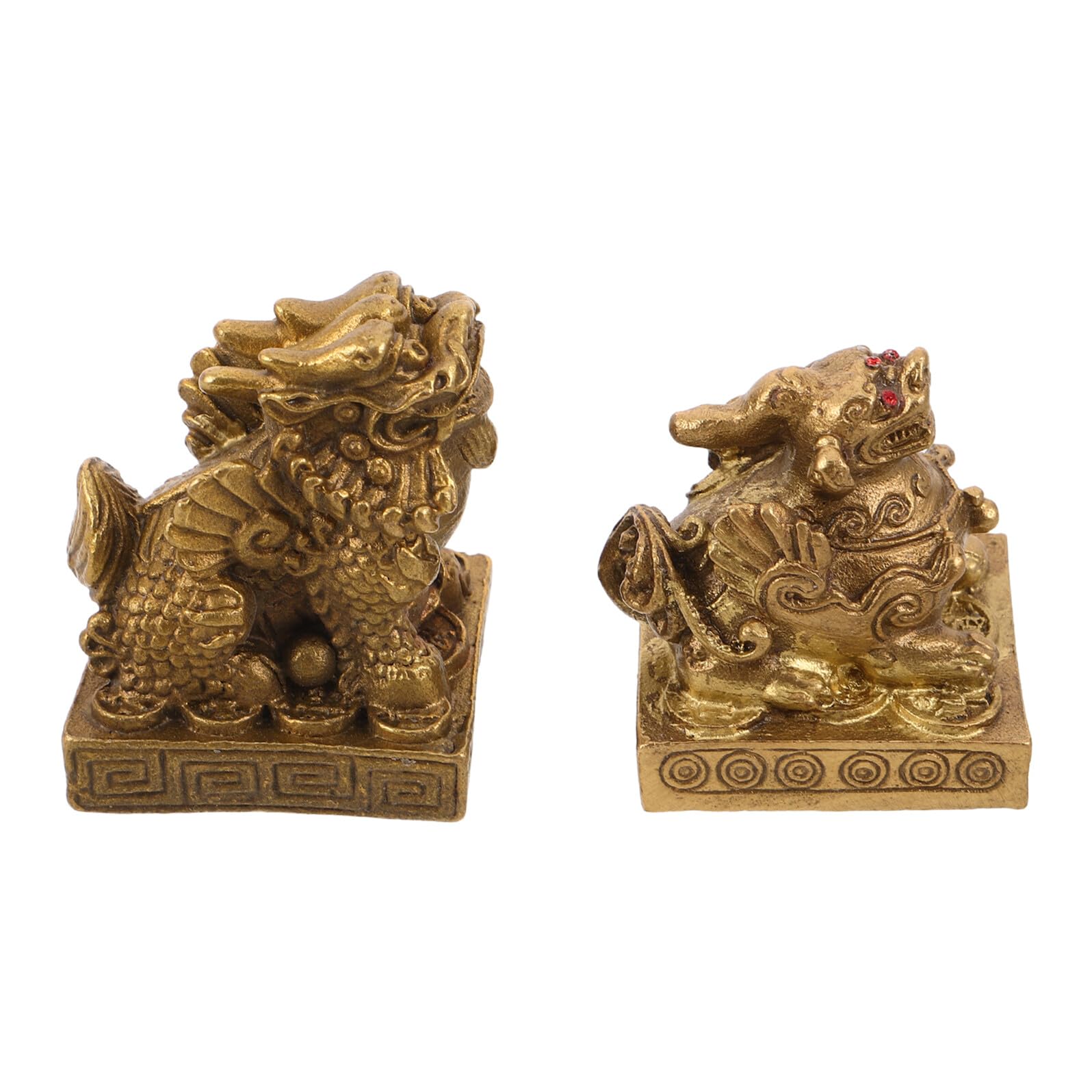 Artisanat artistique Pi Yao en laiton GALPADA pour une décoration Feng Shui raffinée