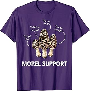 Morel Support Funny Mushroom T-Shirt