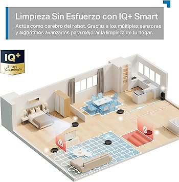 Tapo RV20 MAX Plus – Robot Aspirador y friegasuelos 4 en 1, 5300 Pa, Vaciado automático de 3 L, navegación LiDAR+IMU,180 min de autonomía con carga automática, limpieza personalizable, control app5