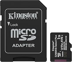 Kingston Canvas Select Plus microSD Memory Card 1TB microSDXC Gen3 150MB/s A1 Includes SD Adapter - SDCS3/1TB