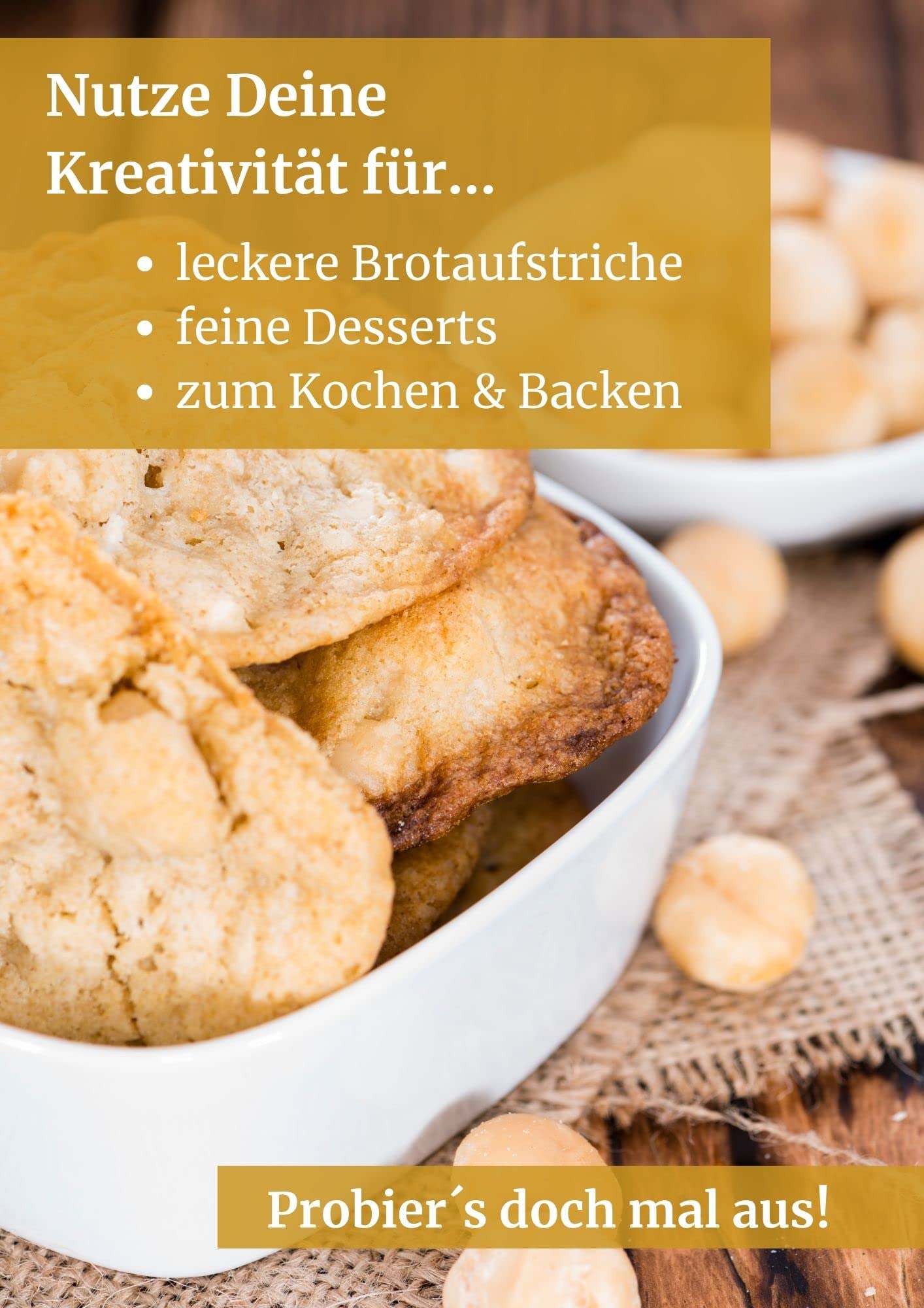 Jalall D’or Macadamia Nüsse geröstet gesalzen ganze und halbe Nusskerne 1 kg