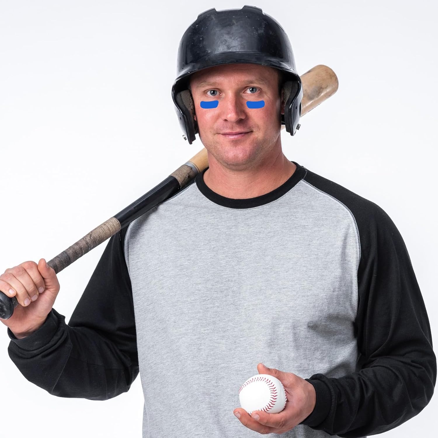 180 Pairs Sports Eye Black Stickers for Kids, Breathable Eye Strips for Football, Baseball, Softball, Lacrosse Fans, Perfect for Sports Spirit Themed Parties and School Birthday Supplies (Blue)