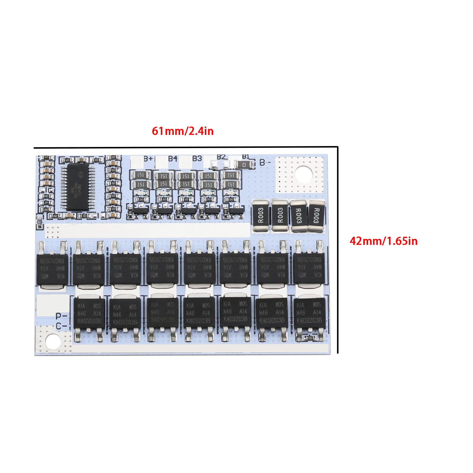 Create idea 2 Stück 4S BMS 100A 3,7 V Li-Ionen Batterie Balance Platine Batterie Ladeplatinen Modul Batterieschutzplatine Li-Polymer Balance Lademodul