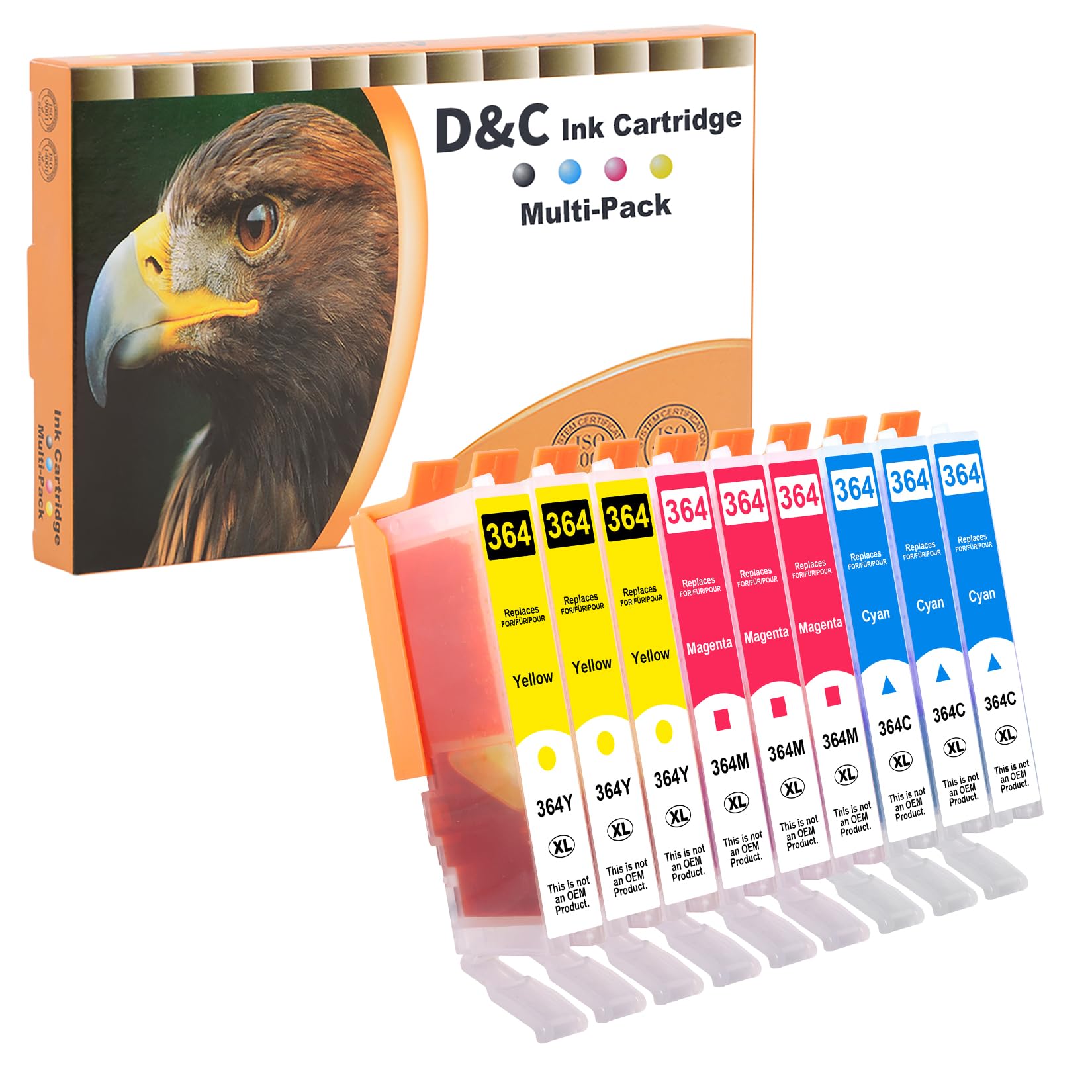 364XL Multipack Compatibili HP – 15 Cartucce (6 Nero, 3 Ciano, 3 Magenta, 3 Giallo) Per Stampanti Photosmart E Officejet