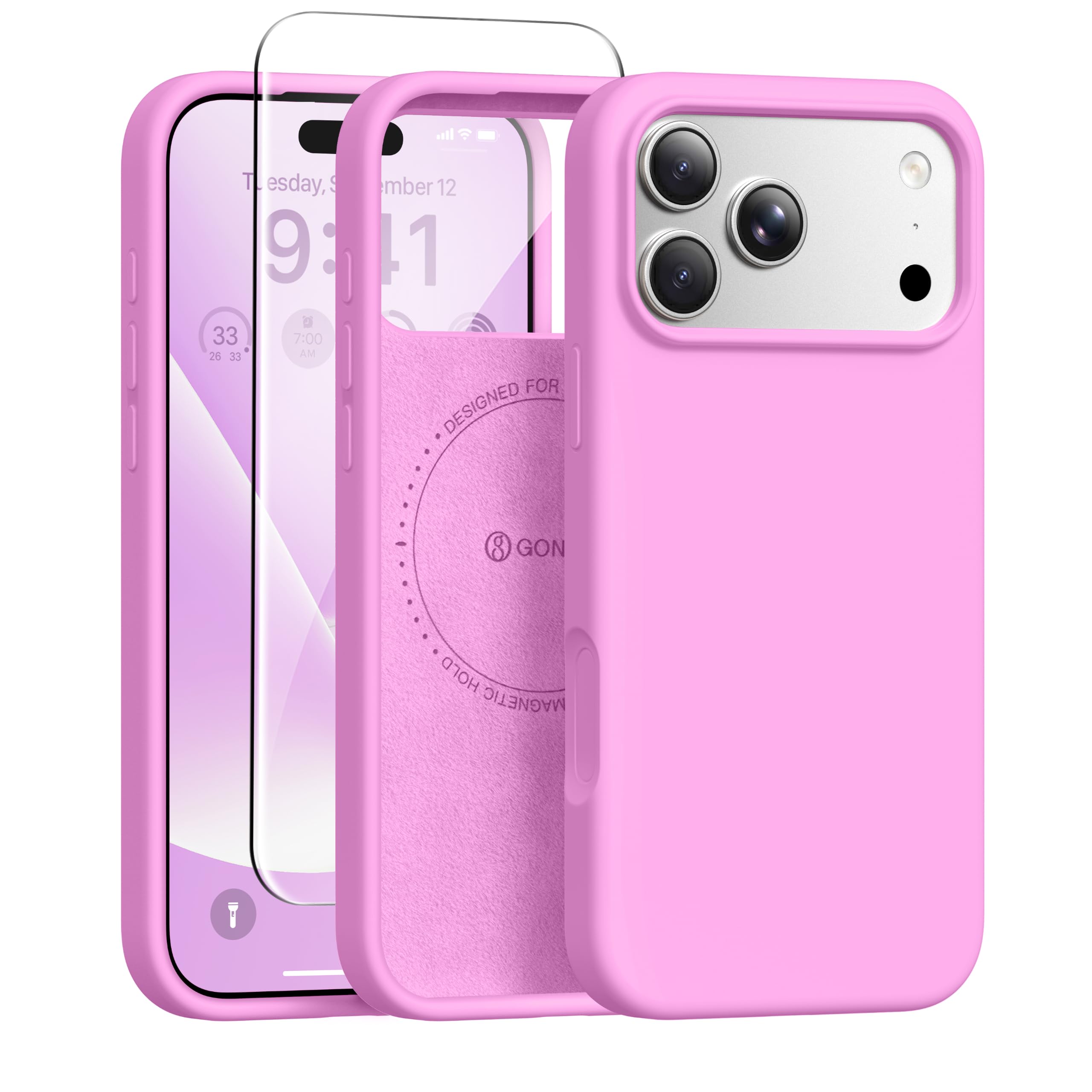 GONEZ for iPhone 18 Pro Case/iPhone 17 Pro Case, Cherry Blossom