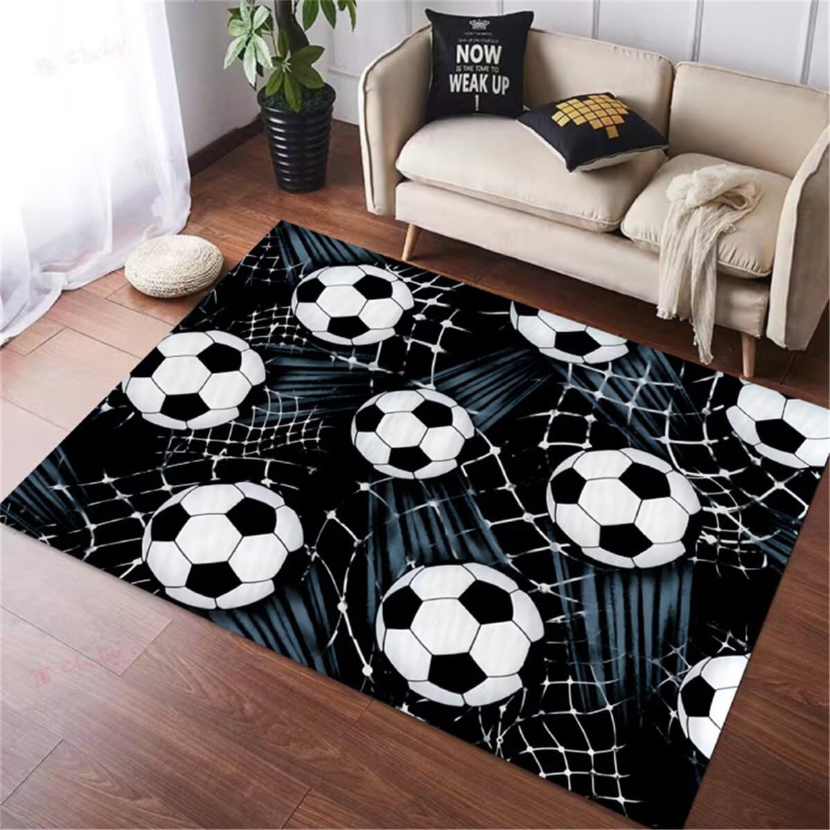 Tapis antidérapant lavable et durable de 200x300cm pour espace de jeux enfant
