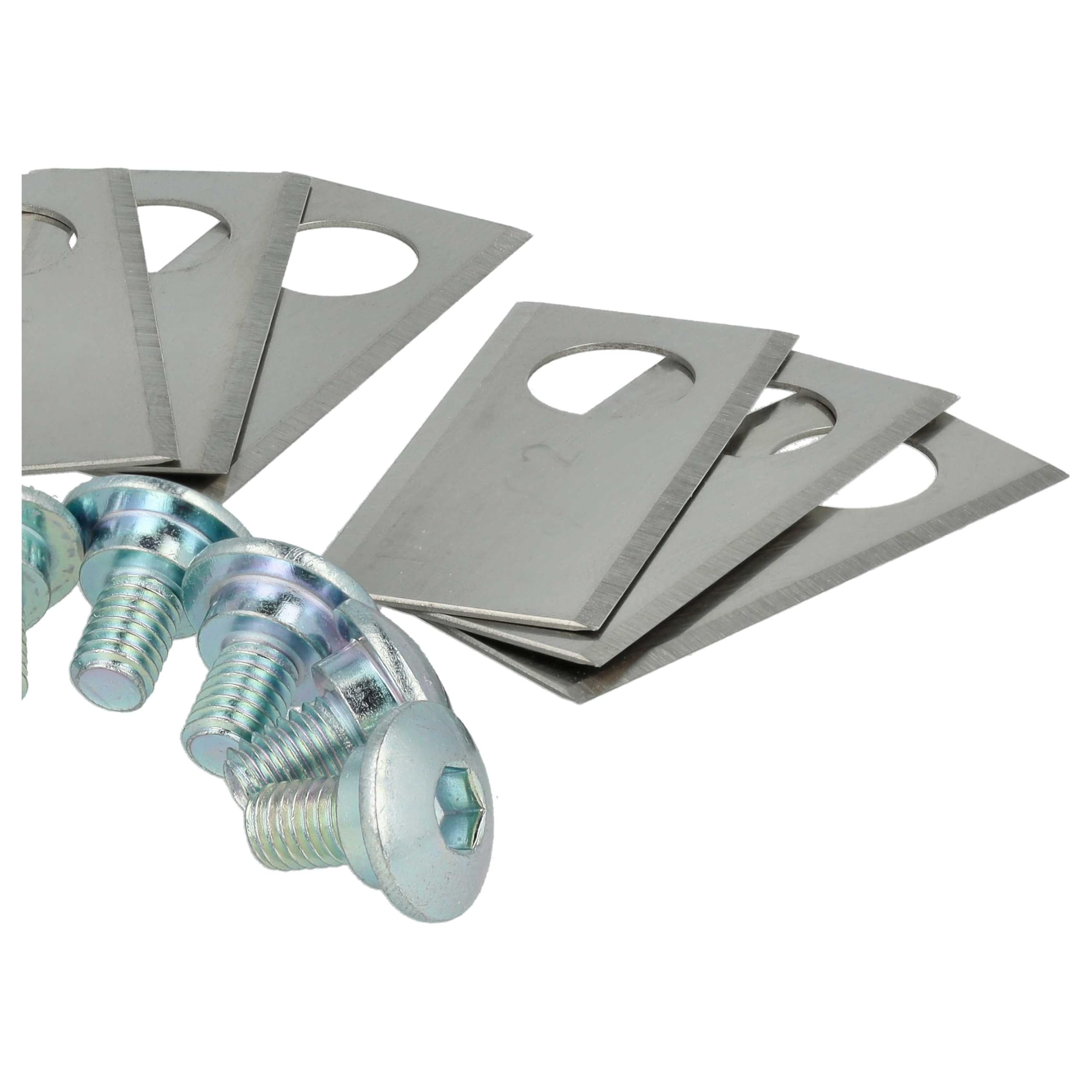 vhbw 9 x ostrza do kosiarek Honda Miimo 310, 520, 3000, HRM 310, HRM 520, HRM 3000 – (stal nierdzewna, 0,75 mm) ostrza zapasowe