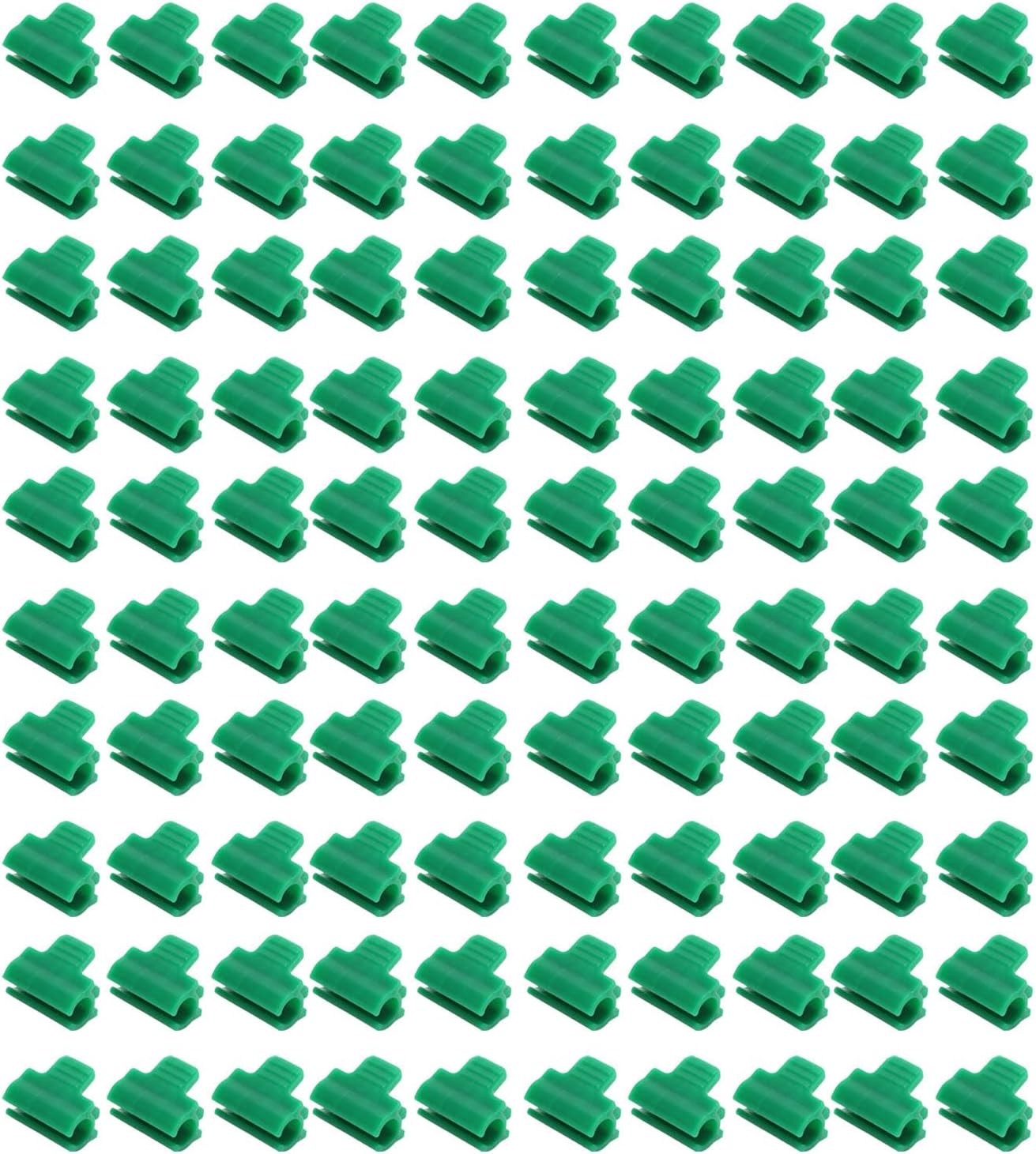 Greenhouse Clamps Plastic Garden Clips 100pcs, 14mm - Durable Fixing, Easy Installation for Film Netting and Hoop Frame Protection (14mm)