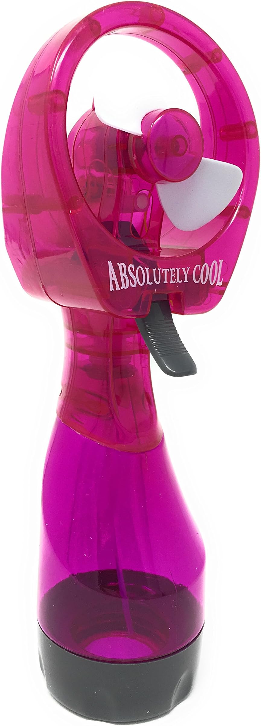 Portable, Handheld Battery Operated Personal Misting Fan/Spray Fan with Wide Opening for Ice and Safe Blades, Purple