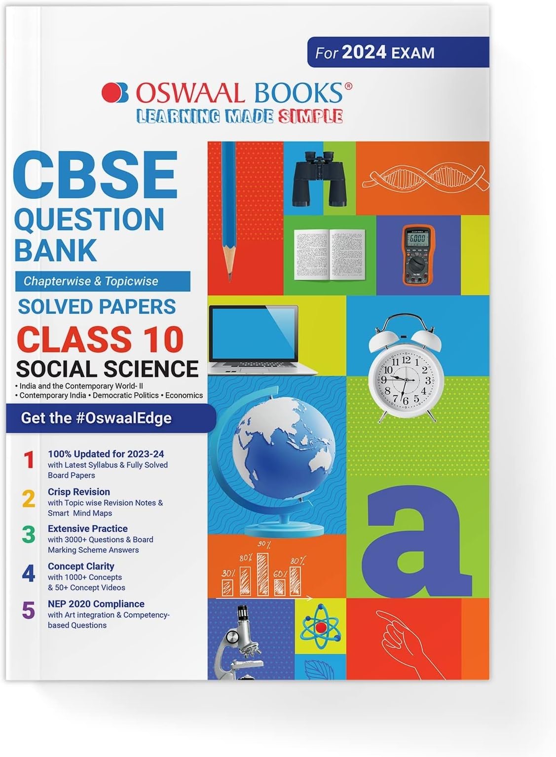 Oswaal CBSE Chapterwise & Topicwise Question Bank Class 10 Social Science Book (For 2023-24 Exam)