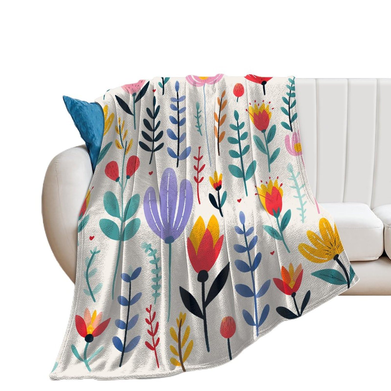 Couverture douce pour femme pour des moments cocooning sur le canapé