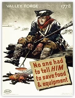War WWII USA Valley Forge 1778 Patriot Poster Unframed Wall Art Print Home Decor Premium