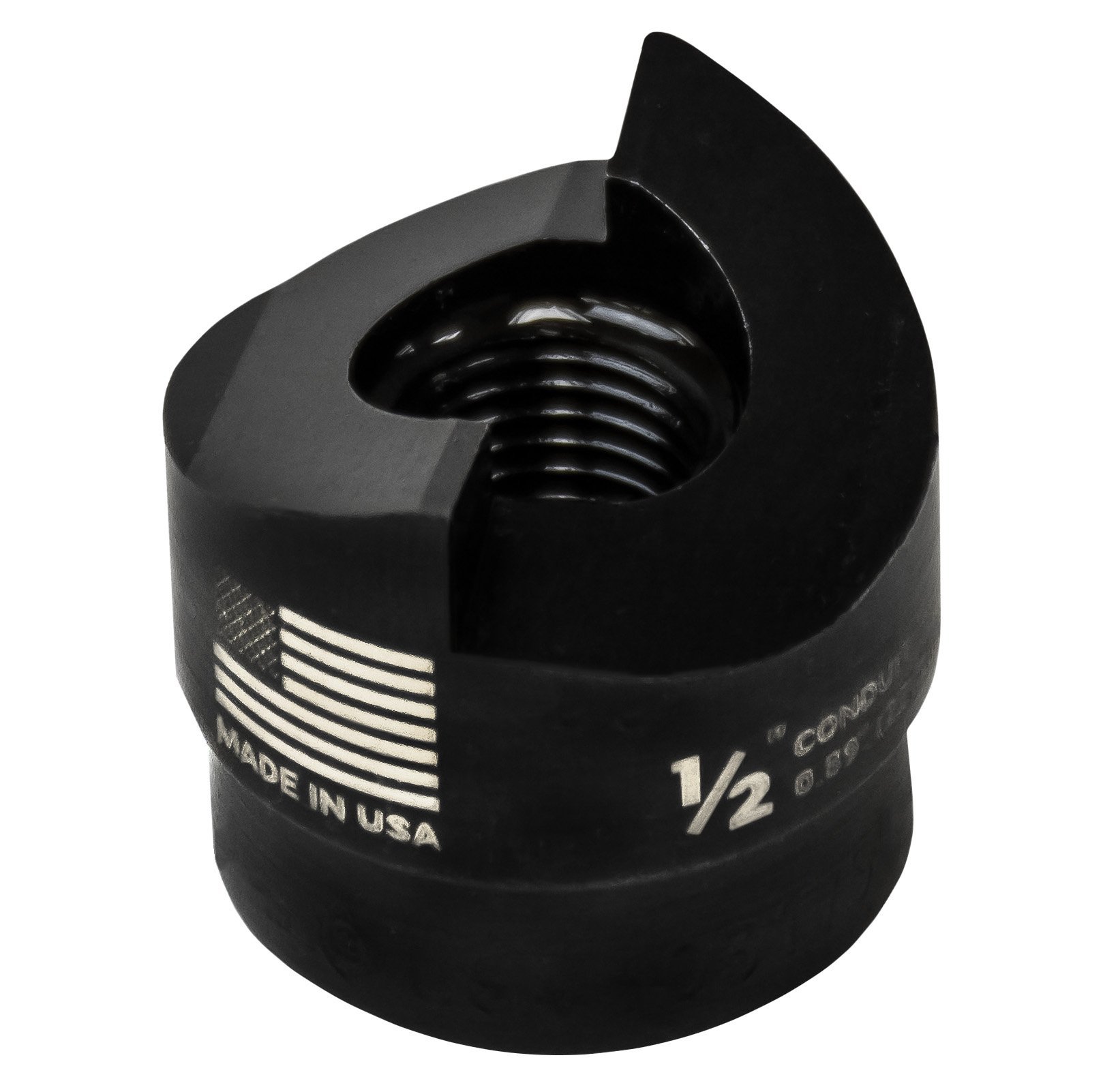 Greenlee 721-1/2 PUNCH,RD-.500 CONDUIT (22,5MM), Black
