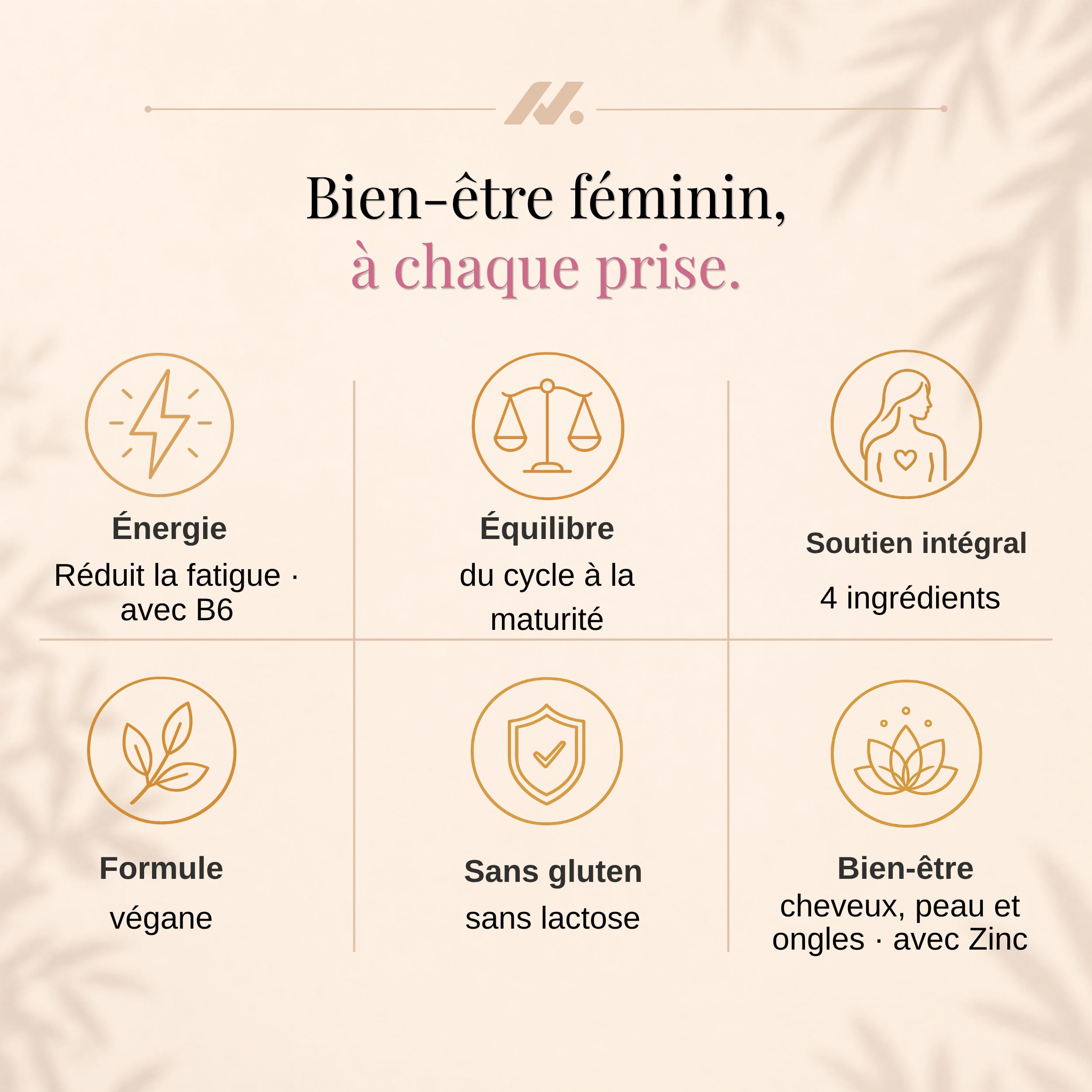 Shatavari SRI-81 Femme | Équilibre et Vitalité Féminine à Chaque Cycle | Avec Vitamine B6 et Zinc | Extrait Standardisé >10% Shatavarines HPLC | Végan Sans Gluten ni Lactose | Nyvos 120 Gélules