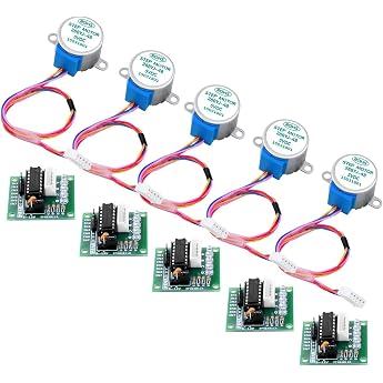 5 Sets 28BYJ-48 ULN2003 5V Stepper Motor + ULN2003 Driver Board for Arduino