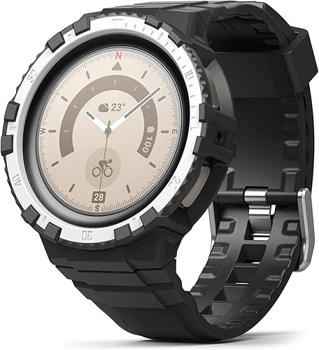 Miniatura 1 de Ringke Fusion-X Guard - Correa de reloj + funda compatible con Samsung Galaxy Watch 5 Pro con funda (2022) a prueba de golpes con correa diseñada