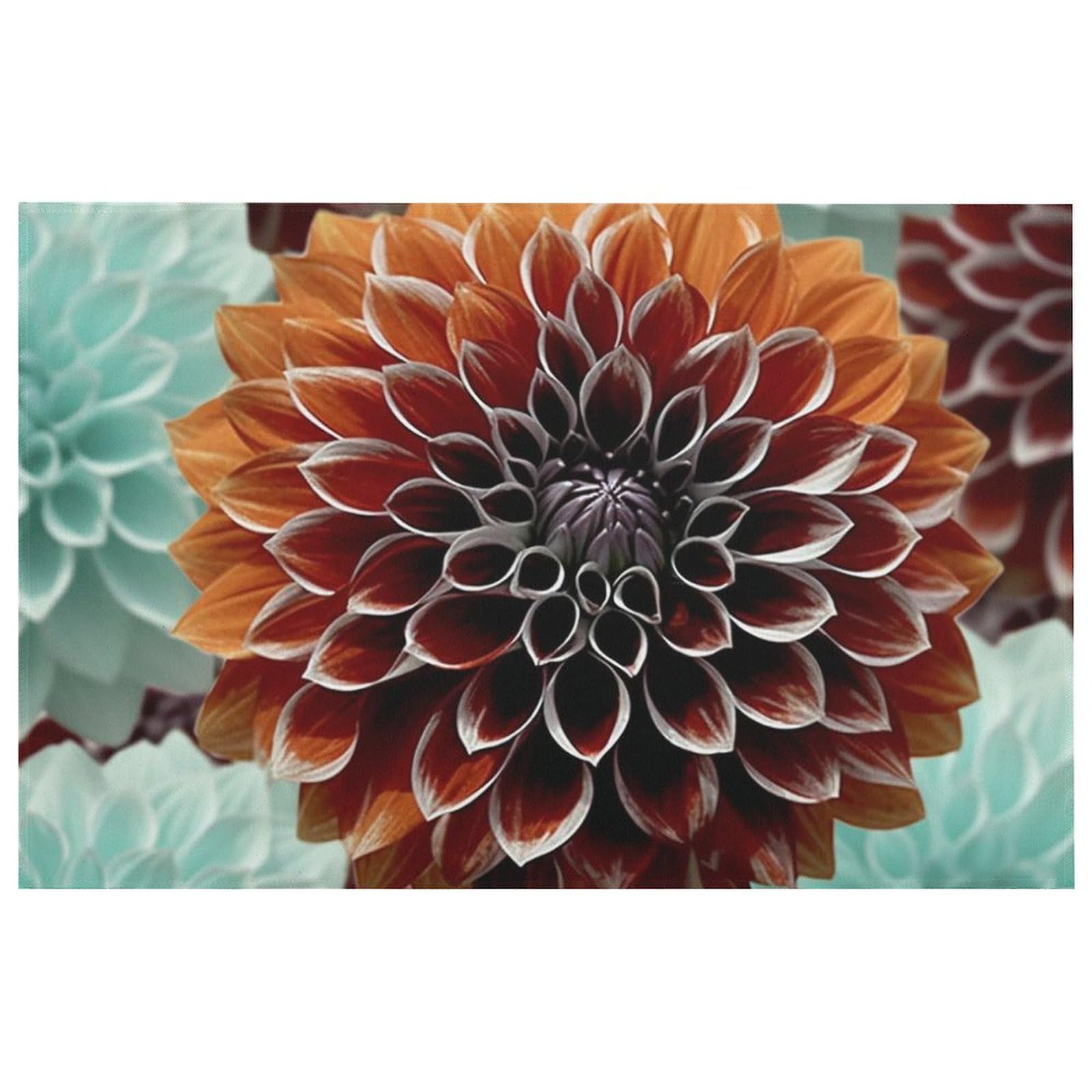 Tapis de sol moderne Dahlia antidérapant tapis de cuisine absorbant maison