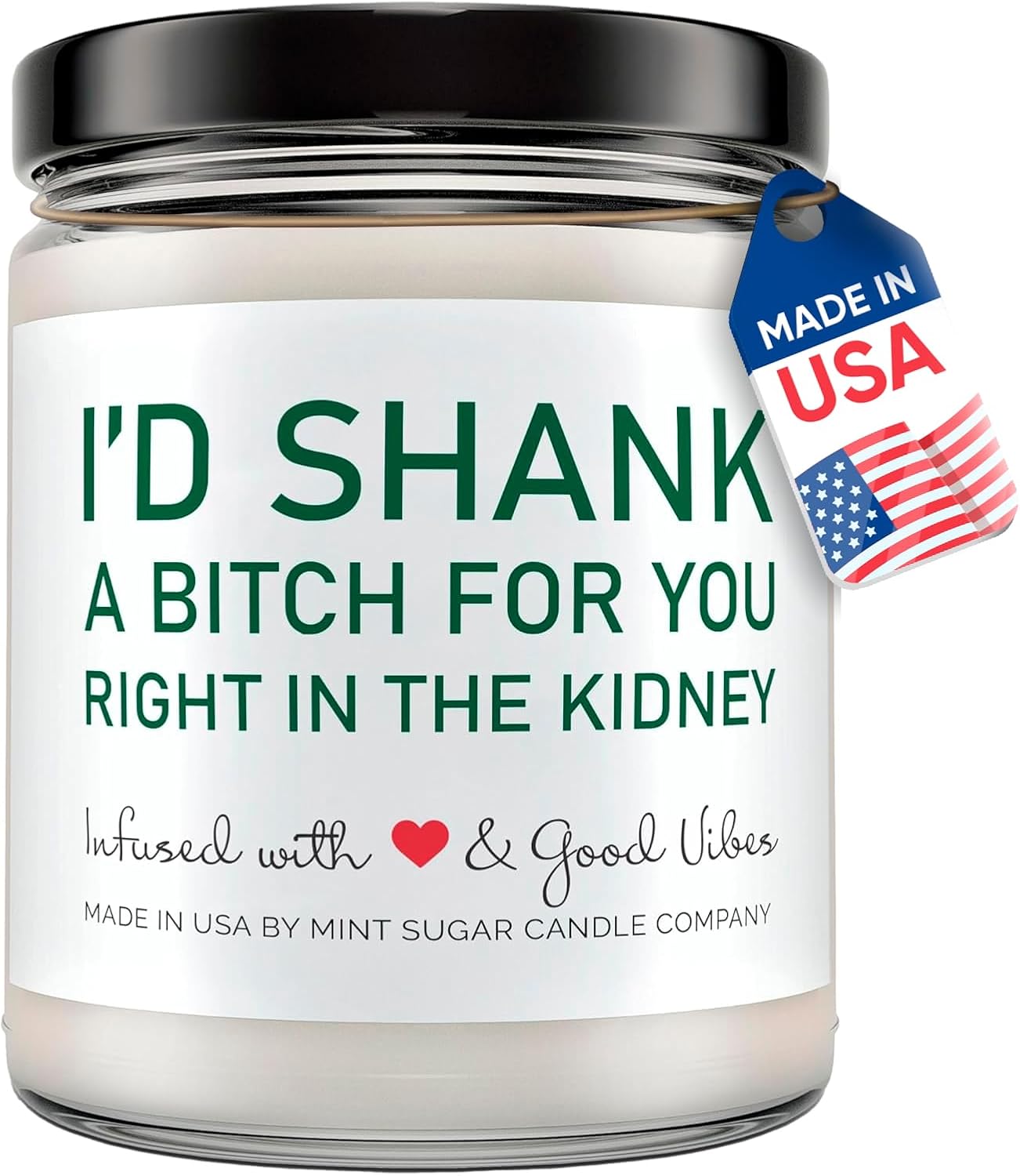 Best Friend Candle - Sister Candle - Funny Birthday Gifts for Women - Hand Poured in the USA - 9 oz - Bestie Gift - Cotton Wick, Cute Christmas Friendship Gifts Ideas, Valentines Day