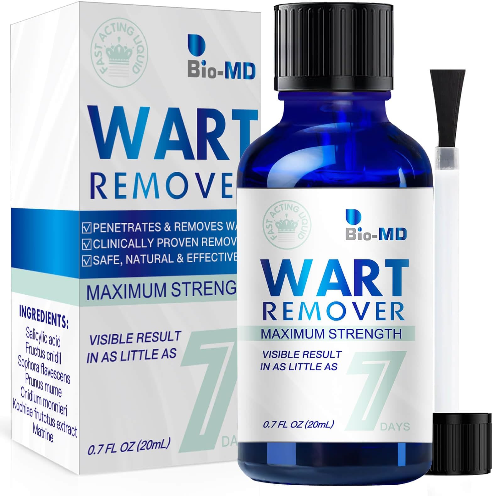 Fast Acting Gel Wart Remover Freeze Off - Fast-Acting Wart Freeze Off - Wart Removal for Plantar Wart, Genital Wart, H Warts, Common Wart, Flat Wart, Corn, Callus, Warts, Plantar Wart Remover for Feet