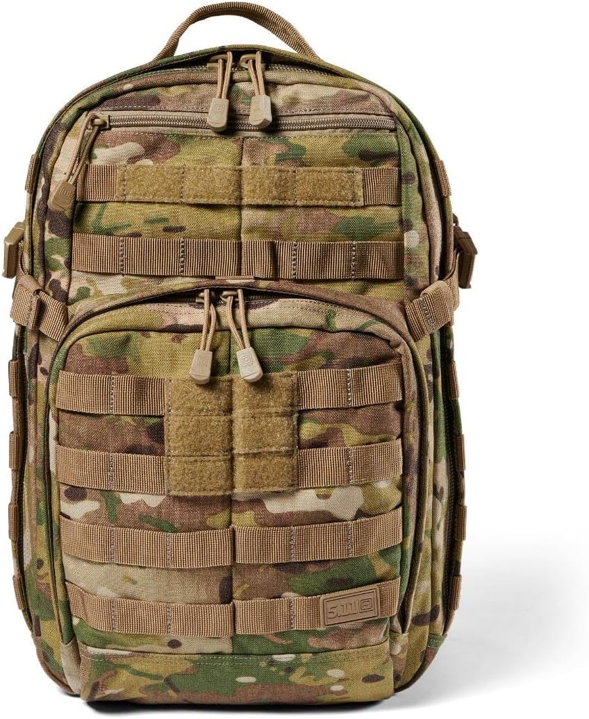 5.11 Tactical Backpack, RUSH 12 2.0 Military Survival Molle Back Pack with Laptop Compartment, Small, 24L, Multicam, Style 56562ABR - Image 3