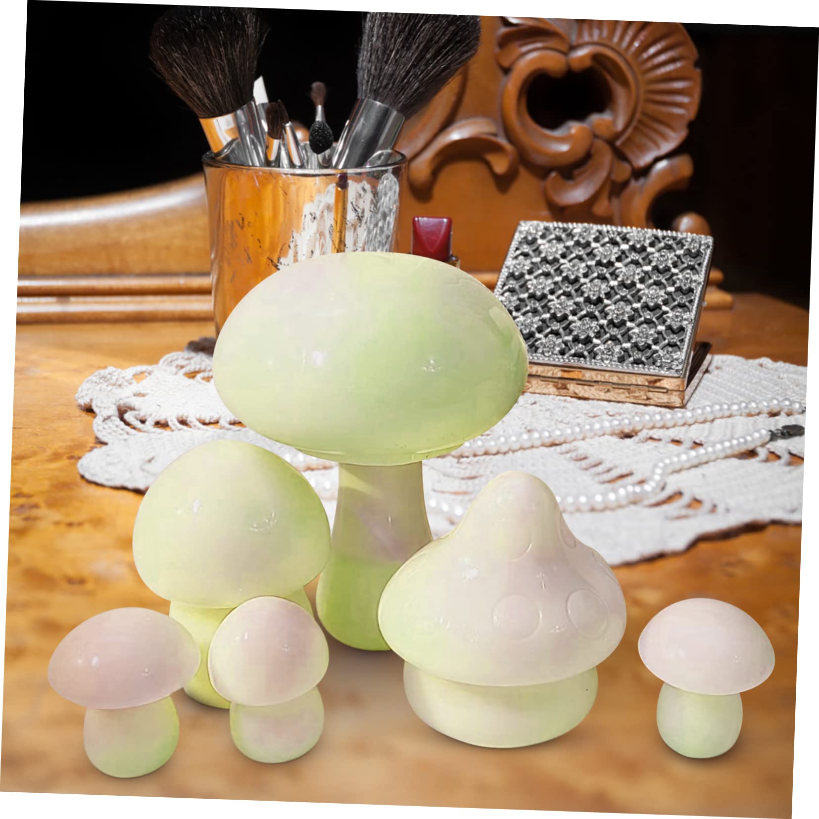 jojofuny 2 Series Moldes De Silicona Forma De Para Manualidades Diy Moldes Para Decoración De Hongos Para Creaciones Únicas Y Personalizadas 6 Piezas*2