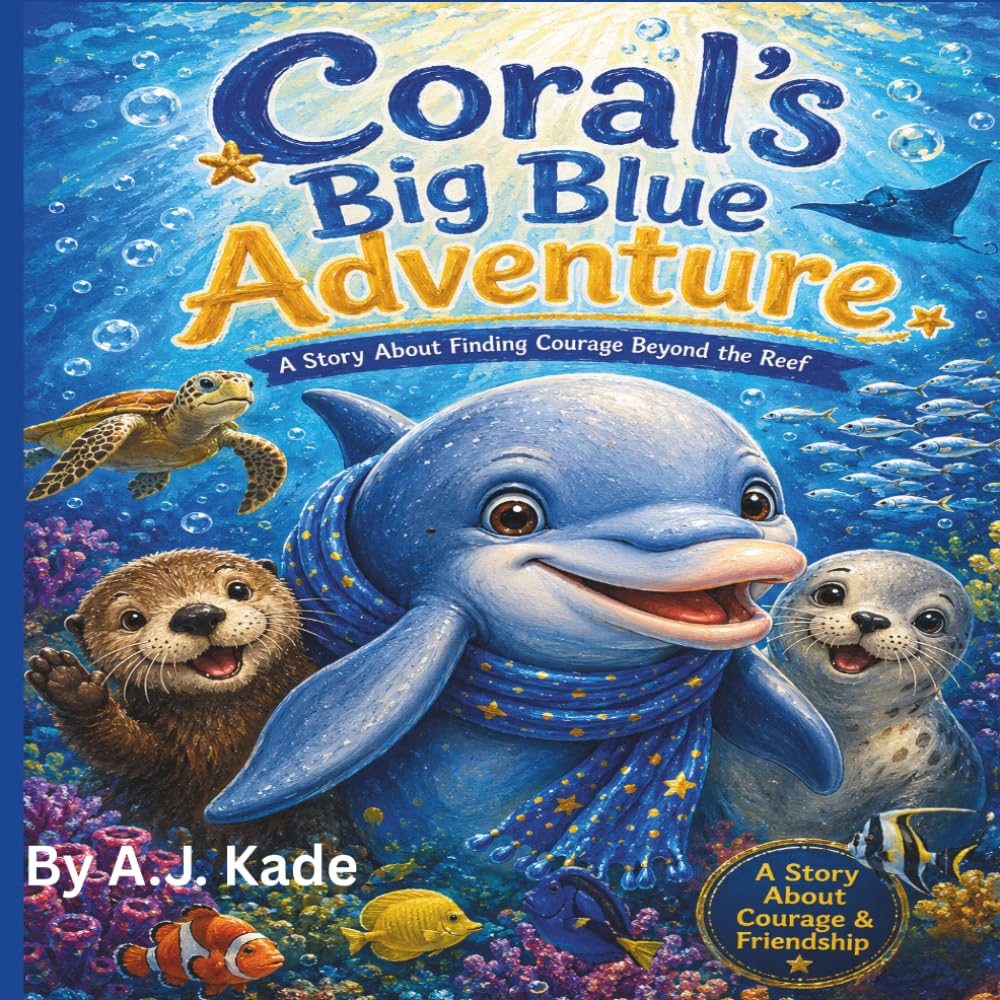 Coral's Big Blue Adventure A Story About Finding Courage Beyond the Reef: A Children's Story About bravery, Friendship, and Ocean Adventure Ages 4-8