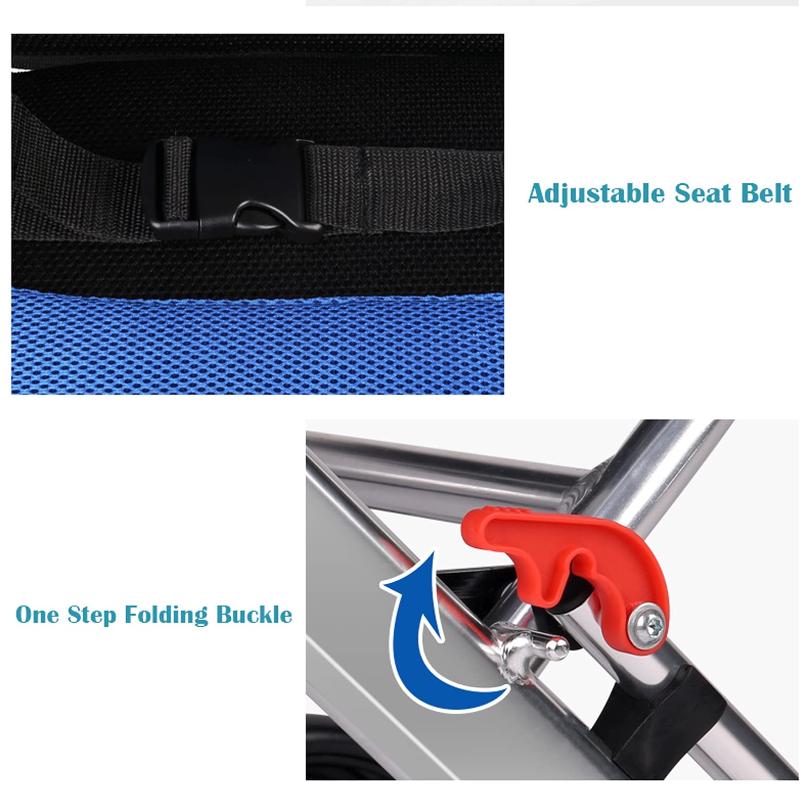 Rollstuhl Faltgerollstuhl ultraleichter Rollstuhlfahrer mit Fußstützen Tragbarer Kleiner Reise-Rollstuhl, geeignet for ältere und Kinder, 16,5 lbs Rollstuhl faltbar