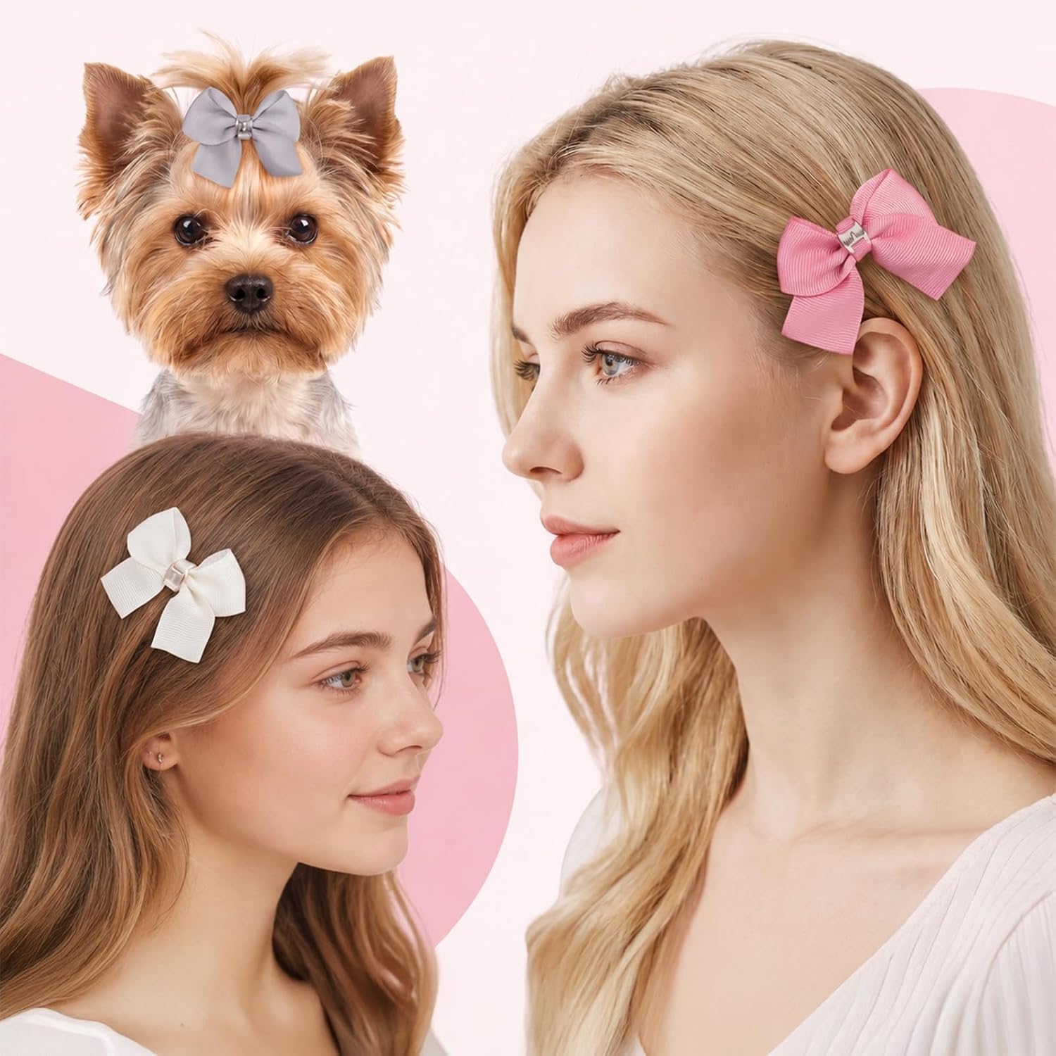 16 Pcs Cute Dog Hair Bows Clips Dog Bows Small Size Dogs for Puppy image 5