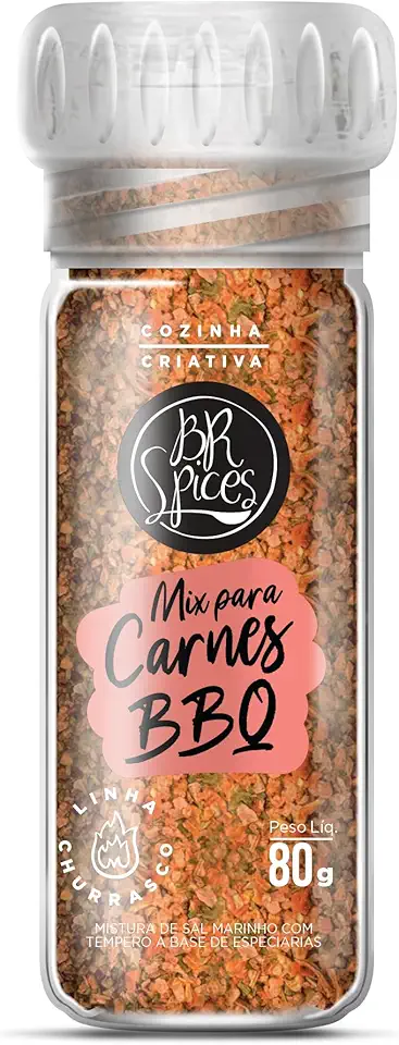 BR Spices Tempero Mix para Carnes (bbq) com Moedor 80G