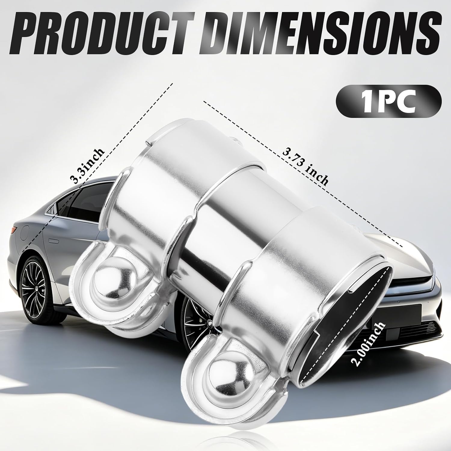 2 inch Exhaust Clamp for Car,Stainless Steel Car Exhaust Band Clamp for Securely Connecting Tubes,Butt Joint Cars Exhausts Coupler as Muffler Clamps Automotive Accessories