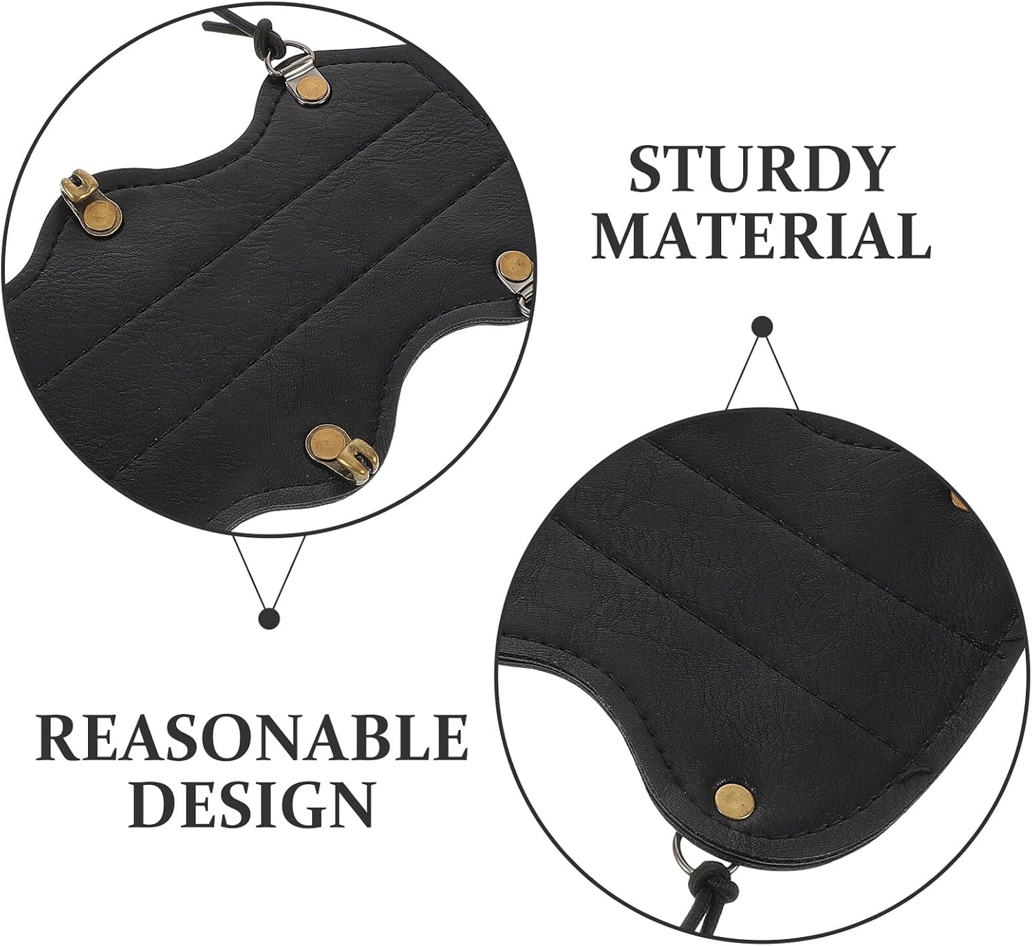 Archery Arm Guard Forearm Protector Adjustable PU Leather Lightweight Wrist Guards for Adults Outdoor Bow Shooting Protective Gear