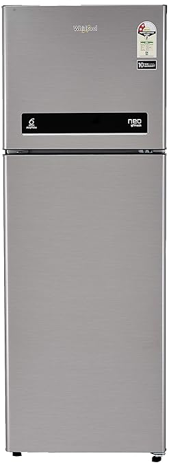 Whirlpool 265 L 2 Star Frost-Free Double Door Refrigerator (NEOFRESH DF 278 PRM 2S, German Steel, 2022 Model)