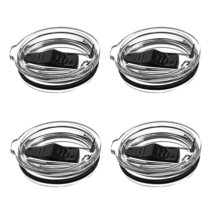 Volhoply 14oz Coffee Mug Leakproof Lid,BPA-Free Reusable mug Lids(Lid,4)