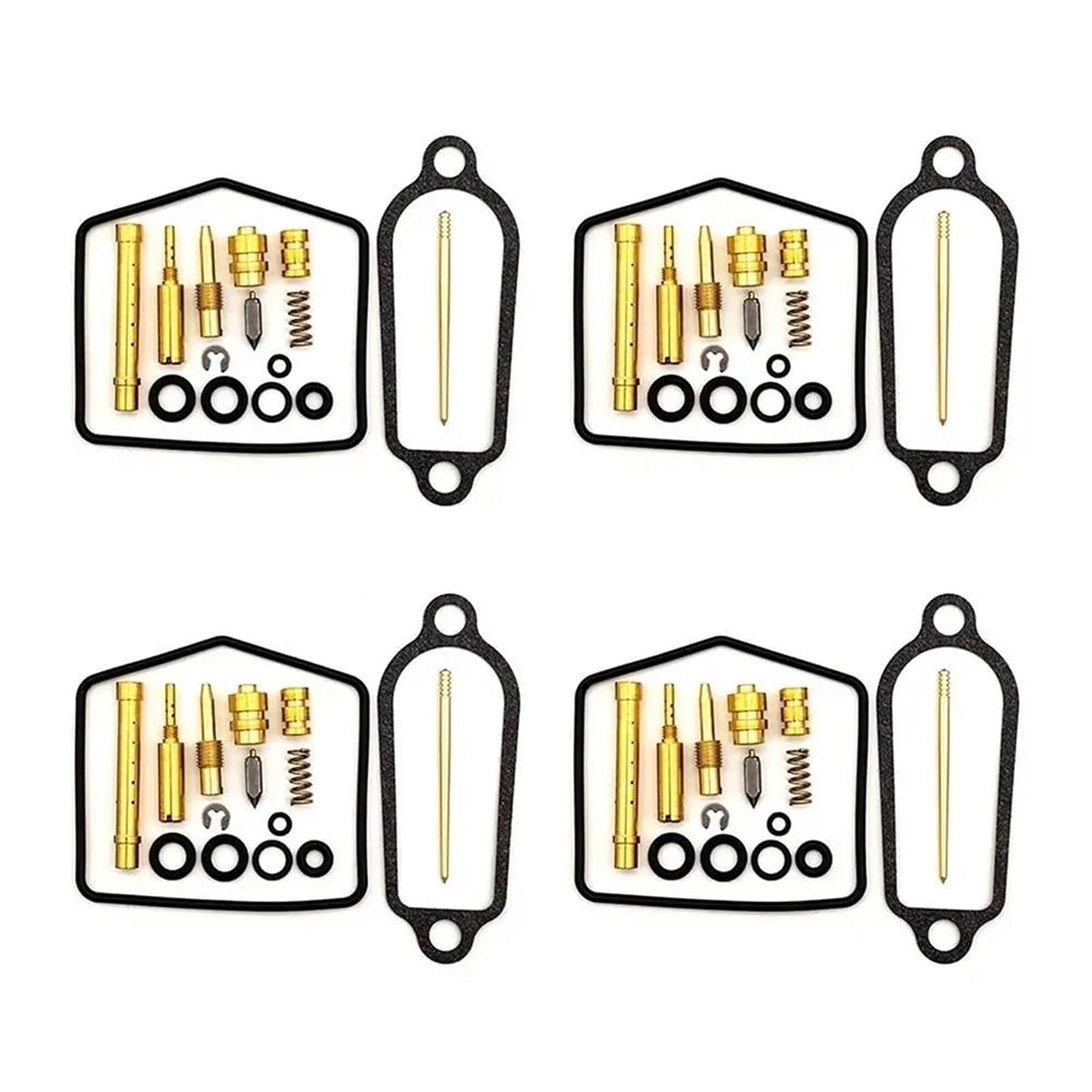 Ajuste De Carburador Kit De Reparación Carburador Motocicleta para para CB350F Four Deluxe 1972-1974 Reconstrucción Aguja Flotante, Junta Fiador Kit Reemplazo(Conjunto 3)