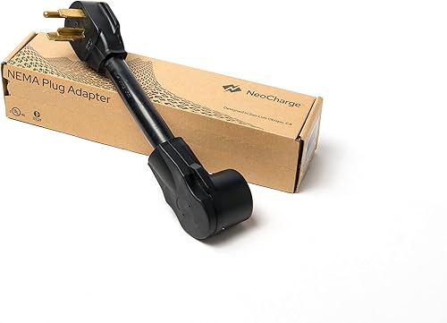 Miniatura 7 de NeoCharge NEMA 14-30P a 14-50R Cable adaptador de cargador EV de alta resistencia - Adaptador de conversión de secadora de 30 amperios a 50 amperios