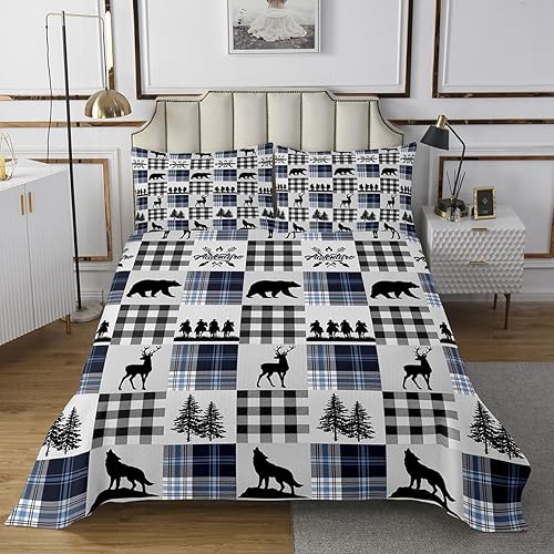 Miniatura 10 de Juego de colcha de vaquero occidental para niños, tamaño Queen, diseño geométrico de cactus, flechas de cactus, decoración de habitación de niños,