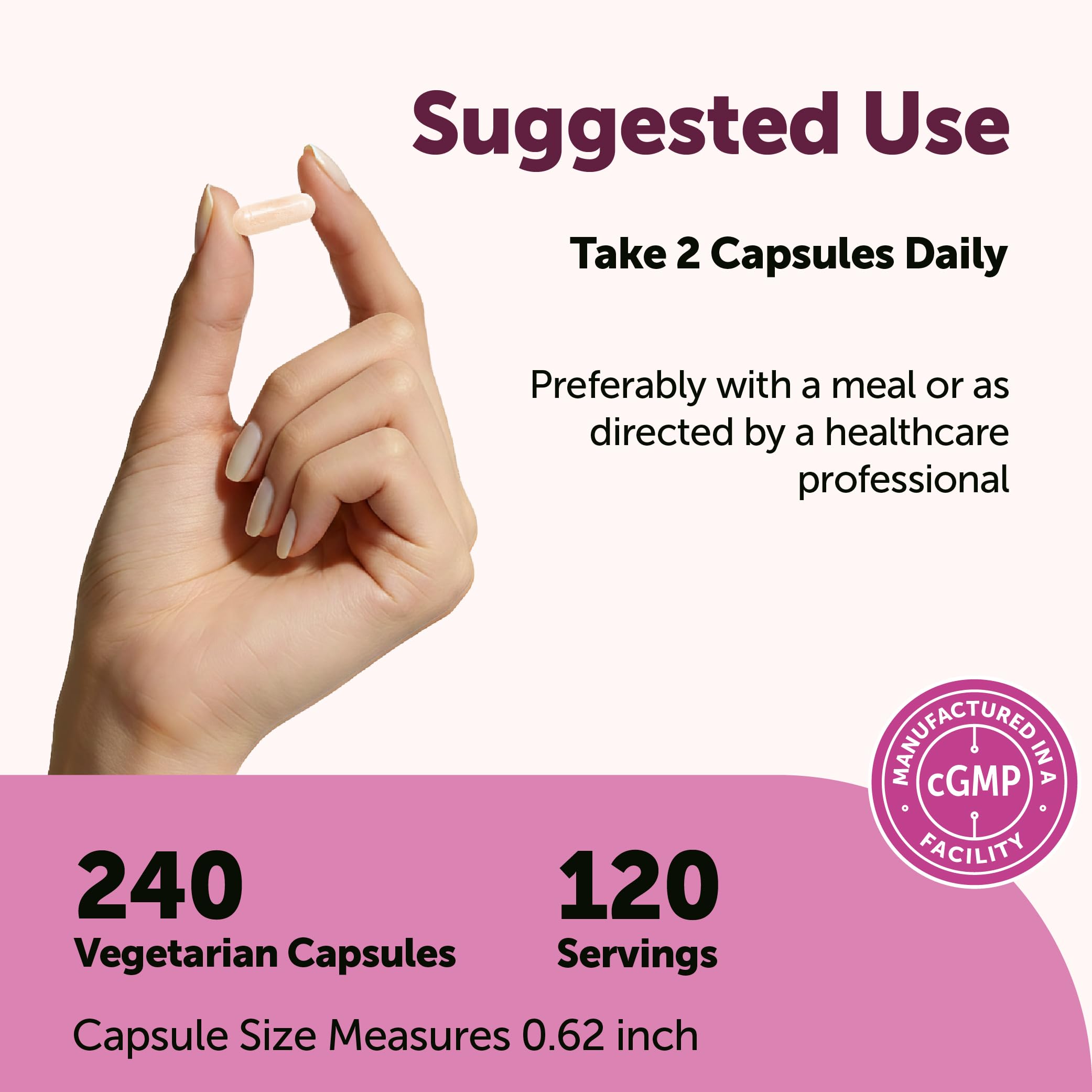 Micro Ingredients Methylated B Complex for Women, 240 Vegetarian Capsules | Activated B Vitamins with Methylfolate, Methyl B12, DIM & Inositol Complex | 14-in-1 Bioactive B Vitamin Formula — Amazon image 3