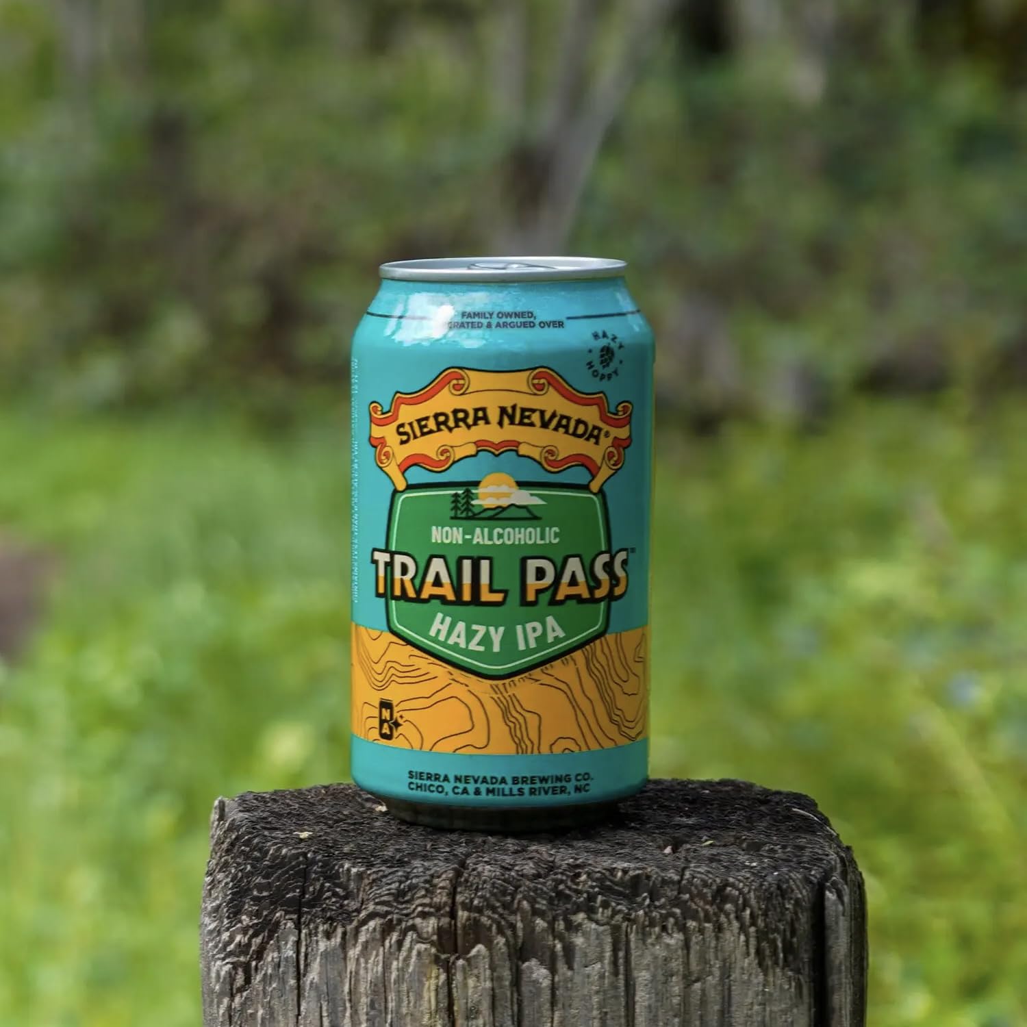 Sierra Nevada Trail Pass Hazy Non-Alcoholic IPA 6 Pack 12oz Cans | Juicy Hop Forward-Flavor Dealcoholized Beer | 71 Calorie NA Brew