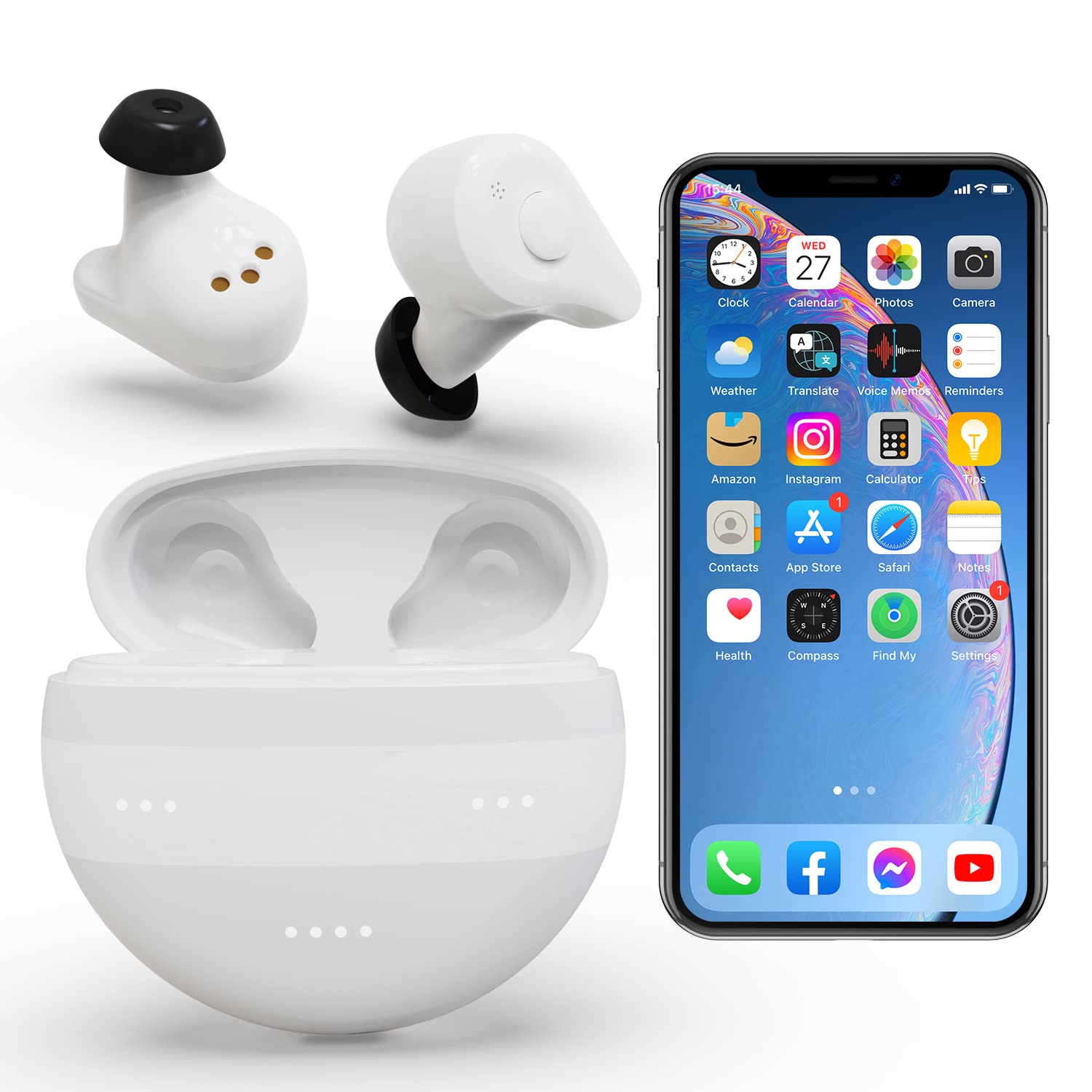 Bluetooth Hearing Aids For Seniors Rechargeable With Noise