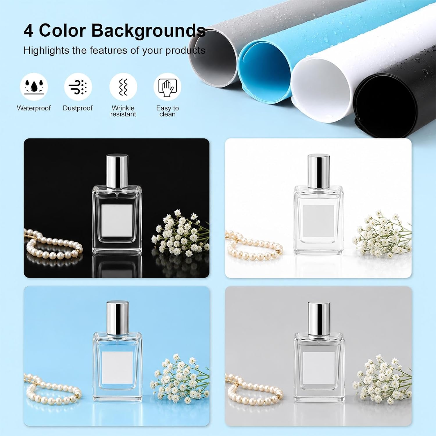 PULUZ Photo Light Box 40x40in, 306 LED Photo Background Shooting Tent image 5
