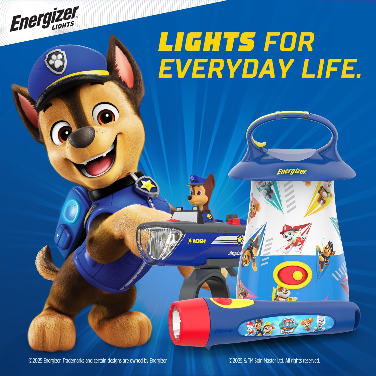 Energizer PAW Patrol Lanterns (2-Pack), Paw Patrol Toys for Boys and Girls, Great Lightweight LED Lantern for Kids (Batteries Included)