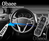 Vista 6 de Obaee Interruptor de ventana principal Botón de control de potencia delantero izquierdo lado del conductor compatible con Hyundai Acent 2011 2012