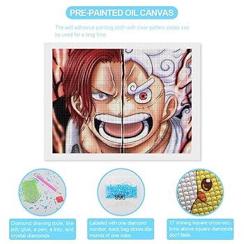 ルフィ＆ヤマト　刺繍アート　ワンピース ルフィ＆ヤマト 刺繍アート ワンピース デジタル版「週刊少年